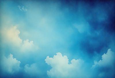 Primary subject: Clouds
Setting/background: Sky
Visual style: Digital art
Colors and mood: Blue and white