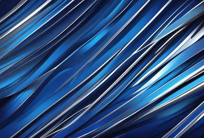 The primary subject of the image is a blue and silver patterned background. The setting is a blue and silver background, which creates a visually appealing and modern atmosphere. The visual style of the image is a combination of digital art and illustration, giving it a unique and artistic appearance. The dominant colors in the image are blue and silver, which create a sense of calmness and sophistication.