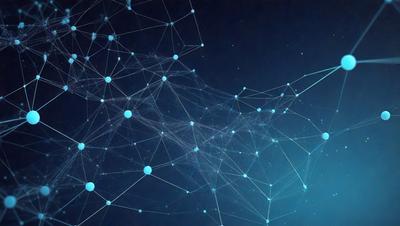 The primary subject of the image is a complex network of interconnected lines, which create a visually striking and intricate pattern. The setting is a dark blue background, which contrasts with the lines and adds depth to the image. The visual style is a combination of digital art and illustration, as the lines are rendered in a way that resembles a computer-generated or hand-drawn pattern. The colors and mood of the image are predominantly dark and moody, with the blue background and the interconnected lines creating