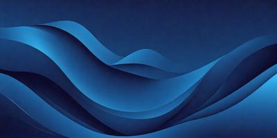 The primary subject of the image is a blue ocean wave. The setting is a blue background, which creates a serene and calming atmosphere. The visual style is a digital art or illustration, as the wave is depicted in a detailed and artistic manner. The dominant colors are blue, which creates a sense of tranquility and depth in the image.