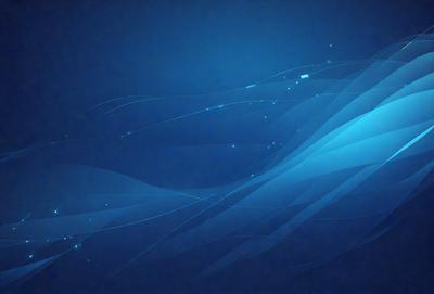 The primary subject of the image is a blue background with a pattern of swirling lines. The setting is a dark blue sky, and the visual style appears to be a digital art or illustration. The colors and mood of the image are predominantly blue, creating a calm and serene atmosphere.