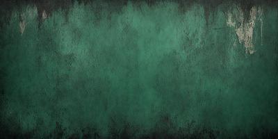 The primary subject of the image is a green background with a texture that resembles a wall or a painting. The setting is a dark, possibly damp, environment. The visual style is a close-up of the green background, which gives the impression of a painting or a textured wall. The colors and mood of the image are predominantly dark and moody, with the green background providing a contrasting and somewhat mysterious element.