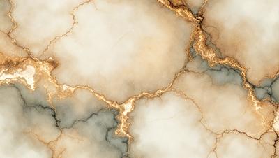 The primary subject of the image is a marble-like surface with a yellowish hue. The setting is a white and blue marble-like surface, which appears to be a wall or a countertop. The visual style is a close-up of the marble-like surface, showcasing its texture and color. The colors and mood of the image are predominantly white and blue, with a touch of yellow, creating a clean and elegant atmosphere.