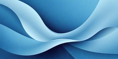 The primary subject of the image is a blue wave, which is the main focus of the scene. The setting is a blue background, which creates a sense of depth and contrast. The visual style is a digital art or illustration, as the wave is depicted in a detailed and artistic manner. The dominant colors are blue and white, giving the image a calm and serene atmosphere.