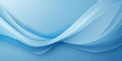 The primary subject of the image is a blue wave, which is the main focus of the scene. The setting is a blue background, and the visual style appears to be a digital art or illustration. The dominant colors in the image are blue and white, creating a calm and serene atmosphere.