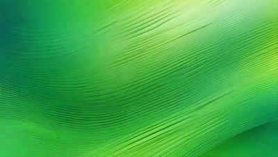 The image features a close-up of a green leaf with a patterned texture. The leaf is the primary subject, and it is set against a green background. The visual style appears to be a photo, and the colors and mood are predominantly green, creating a natural and serene atmosphere.
