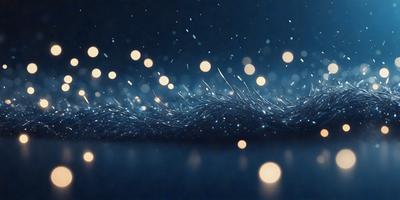 The primary subject of the image is a blue background with a pattern of lights, creating a visually appealing and artistic scene. The setting appears to be a dark room, with the lights creating a sense of depth and contrast. The visual style of the image is a combination of digital art and illustration, as the lights are arranged in a way that resembles a painting or drawing. The colors and mood of the image are predominantly blue, with the lights adding a touch of warmth and vibrancy.