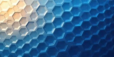 The primary subject of the image is a blue hexagonal pattern, which is the main object, scene, or focus of the image. The setting or background is a blue surface, which could be a wall, a floor, or a piece of artwork. The visual style of the image is a close-up of the blue hexagonal pattern, which gives it a detailed and intricate appearance. The colors and mood of the image are predominantly blue, creating a calm and serene atmosphere.
