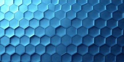 The primary subject of the image is a blue surface with a pattern of hexagons. The setting is a close-up of the blue surface, which appears to be a textured material. The visual style is a combination of a photo and a digital art, as the blue surface has a unique and intricate pattern. The colors and mood of the image are predominantly blue, creating a calm and serene atmosphere.