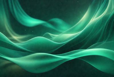 The primary subject of the image is a green, swirling, and flowing pattern. The setting is a dark background, which contrasts with the vibrant green color of the swirling pattern. The visual style appears to be a digital art or illustration, as the swirling pattern is created with a computer or digital tool. The colors and mood of the image are predominantly green, with a sense of movement and flow, giving the impression of a dynamic and lively scene.