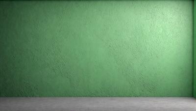 The primary subject of the image is a green wall. The setting is a room with a green wall, and the visual style is a photo. The dominant colors are green, and the overall atmosphere is calm and serene.