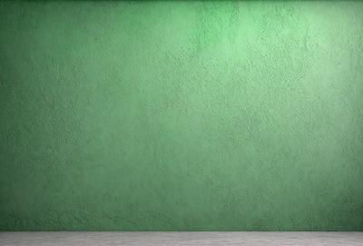 The primary subject of the image is a green wall. The setting is a room with a green wall, and the visual style is a photo. The dominant colors are green, and the overall atmosphere is calm and serene.