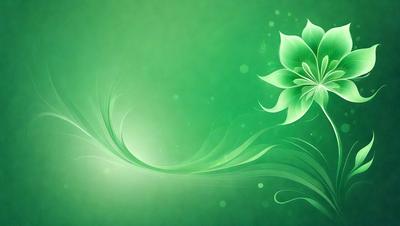 The primary subject of the image is a green leaf, which is the main object, scene, or focus of the image. The leaf is displayed on a green background, which serves as the setting or backdrop. The visual style of the image is digital art, as it is a digital illustration of a green leaf. The dominant colors in the image are green, which creates a calm and natural atmosphere.
