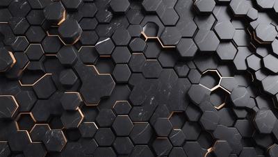 The primary subject of the image is a black and gold marble pattern. The setting is a black and gold marble wall, which serves as the background. The visual style is a close-up of the marble pattern, showcasing the intricate details of the design. The colors and mood of the image are predominantly black and gold, giving it a luxurious and elegant appearance.