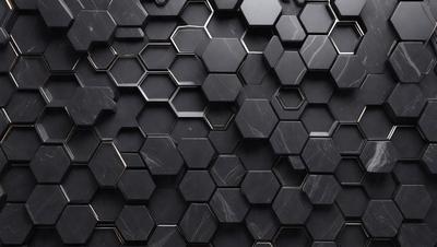 The primary subject of the image is a black and white patterned wall. The setting is a black and white marble wall, which serves as the background. The visual style is a close-up of the marble wall, showcasing the intricate pattern. The colors and mood of the image are predominantly black and white, giving it a classic and elegant appearance.