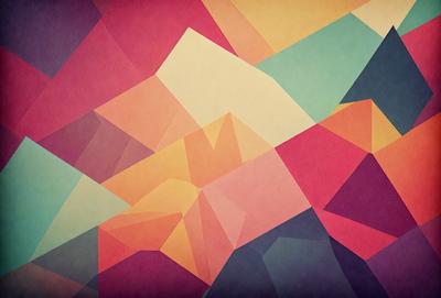 The primary subject of the image is a colorful, geometric pattern. The setting is a colorful, abstract background, which adds to the visual style. The image is a digital art or illustration, showcasing a unique and creative design. The dominant colors in the image are pink, yellow, and green, creating a vibrant and lively atmosphere.