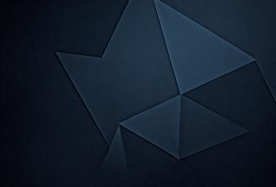 The primary subject of the image is a blue geometric pattern, which appears to be a digital art or illustration. The setting is a dark blue background, creating a contrasting and visually striking scene. The visual style is modern and contemporary, with the geometric pattern being the main focus of the image. The colors and mood are predominantly dark and moody, with the blue hue adding a sense of depth and sophistication to the overall atmosphere.