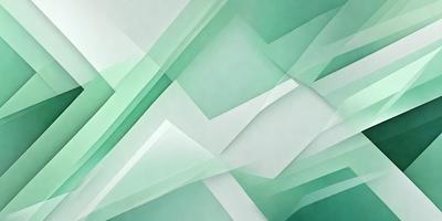 The primary subject of the image is a green and white geometric pattern. The setting is a white background, and the visual style appears to be a digital art or illustration. The dominant colors are green and white, creating a calm and soothing atmosphere.