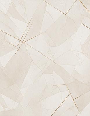 The primary subject of the image is a white tile floor with a pattern of triangles. The setting is a room with a white tile floor, and the visual style is a close-up of the floor. The colors and mood of the image are predominantly white, giving it a clean and minimalist appearance.