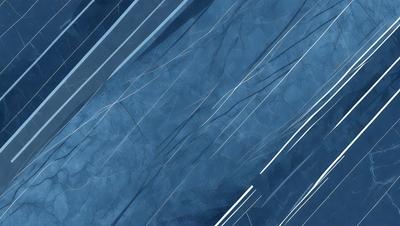The primary subject of the image is a blue wall with a pattern of white lines. The setting is a room with a blue background. The visual style is a digital art or illustration, creating a unique and artistic appearance. The dominant colors are blue and white, giving the image a calm and soothing atmosphere.