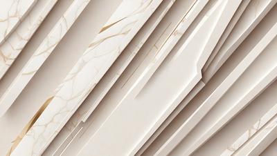 The primary subject of the image is a marble-like pattern, which is the main focus of the image. The setting is a white background, and the visual style appears to be a combination of a photo and digital art. The colors and mood of the image are predominantly white, giving it a clean and elegant appearance.