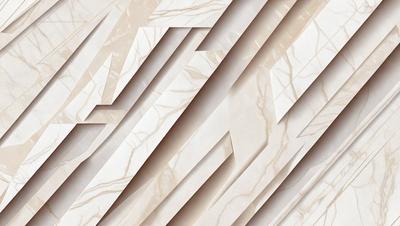 The primary subject of the image is a marble wall with a unique pattern. The setting is a room with a white marble wall, which serves as the background. The visual style is a combination of a photo and digital art, creating a striking and modern appearance. The colors and mood of the image are predominantly white, giving it a clean and elegant feel.