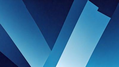 The primary subject of the image is a blue background with a pattern of white V shapes. The setting is a dark blue background, and the visual style appears to be a digital art or illustration. The dominant colors are blue and white, creating a calm and serene atmosphere.