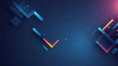 The primary subject of the image is a blue background with a pattern of blue, white, and red squares. The setting is a dark blue sky, and the visual style appears to be a digital art or illustration. The colors and mood of the image are predominantly dark and moody, with the blue squares creating a sense of depth and contrast against the darker background.