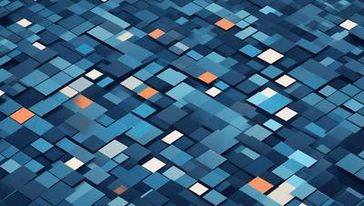 The primary subject of the image is a blue and orange patterned background. The setting is a blue and orange square pattern, which creates a visually appealing and vibrant atmosphere. The visual style of the image is a combination of digital art and illustration, as it features a unique and intricate design. The colors and mood of the image are energetic and lively, with the blue and orange hues creating a sense of movement and dynamism.