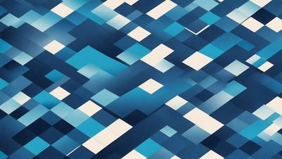 The primary subject of the image is a blue and white checkered pattern. The setting is a blue and white checkered surface, which creates a visually appealing and cohesive design. The visual style of the image is a digital art or illustration, as it is a well-crafted and detailed pattern. The dominant colors in the image are blue and white, which contribute to a calm and soothing atmosphere.
