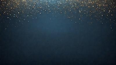 The primary subject of the image is a blue background with a pattern of gold stars. The setting is a dark blue sky, and the visual style appears to be a digital art or illustration. The dominant colors are blue and gold, creating a calm and serene atmosphere.