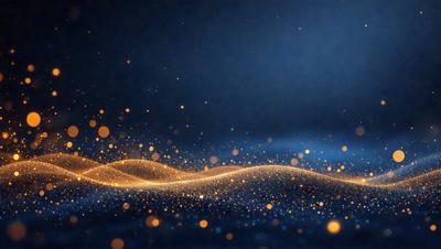 The primary subject of the image is a brightly lit, colorful, and glowing background. The setting is a dark blue sky, which contrasts with the vibrant colors of the background. The visual style of the image is a combination of digital art and illustration, creating a unique and eye-catching pattern. The colors and mood of the image are lively and energetic, with the bright lights and vivid colors evoking a sense of excitement and wonder.