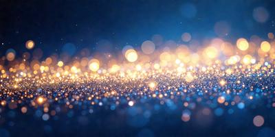 The primary subject of the image is a bright, shiny, and colorful light source, which appears to be a light bulb or a cluster of lights. The light source is surrounded by a blue background, giving the scene a vibrant and lively atmosphere. The visual style of the image is a close-up of the light source, emphasizing its brightness and colorfulness. The colors and mood of the image are predominantly blue and lively, creating a sense of energy and excitement.