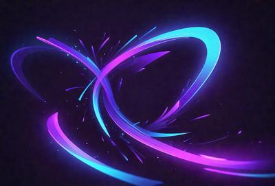 The primary subject of the image is a purple and blue swirl, which appears to be a digital art or illustration. The setting is a dark background, which contrasts with the vibrant colors of the swirl. The visual style suggests that the image is a creative and artistic representation of a swirl or spiral. The dominant colors of the image are purple and blue, which evoke a sense of calmness and tranquility.