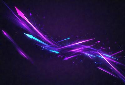 The primary subject of the image is a purple and blue lightning bolt, which is the main object, scene, or focus of the image. The setting or background is a dark purple background, which adds to the overall atmosphere. The visual style of the image is digital art, as it is a digital illustration of a lightning bolt. The colors and mood of the image are predominantly purple and blue, creating a sense of energy and movement.