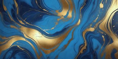The primary subject of the image is a blue and gold swirling pattern, which appears to be a decorative design or a piece of art. The setting is a blue background, which complements the colors of the swirling pattern. The visual style of the image is a combination of digital art and illustration, as it showcases a unique and intricate design. The dominant colors in the image are blue and gold, creating a sense of elegance and sophistication.