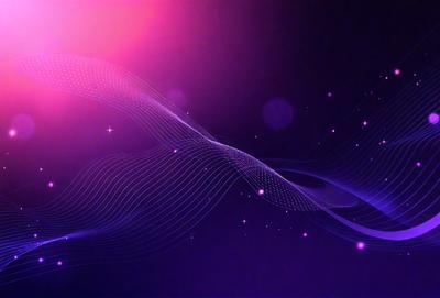 The primary subject of the image is a purple background with a blue and white pattern. The setting is a dark background, and the visual style appears to be a digital art or illustration. The dominant colors are purple and blue, creating a calm and serene atmosphere.