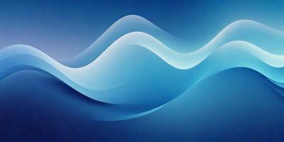 The primary subject of the image is a blue wave, which is the main object, scene, or focus of the image. The setting or background is a blue sky, and the visual style appears to be a digital art or illustration. The dominant colors in the image are blue and white, creating a calm and serene atmosphere.