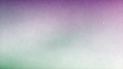 The primary subject of the image is a purple and green background. The setting is a cloudy sky, and the visual style is a painting or drawing. The colors and mood of the image are predominantly purple and green, creating a serene and calming atmosphere.