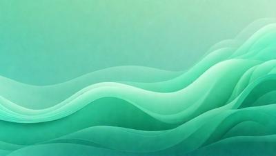 The primary subject of the image is a large, flowing wave. The wave is depicted in a digital art style, with a green and blue color scheme. The setting is a vast, open ocean, and the background features a sky. The overall atmosphere of the image is serene and captivating.