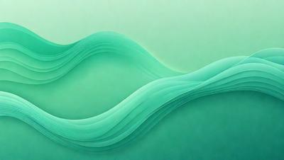 The primary subject of the image is a large, curved, and colorful wave. The wave is depicted in a digital art style, with a green background. The wave's vibrant colors and dynamic shape create a lively and energetic atmosphere.
