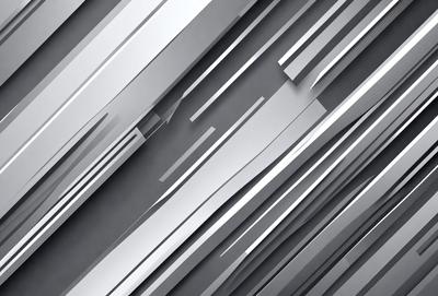 The primary subject of the image is a pattern of silver lines, which create a visually striking and modern design. The setting is a gray background, which contrasts with the silver lines, emphasizing their shape and texture. The visual style is a combination of digital art and illustration, as the lines are carefully crafted to create a cohesive and appealing design. The colors and mood of the image are predominantly silver and gray, giving it a sleek and contemporary feel.