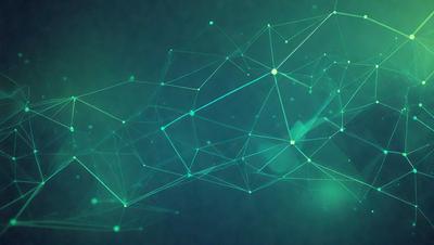 The primary subject of the image is a complex network of interconnected lines, which are displayed in a blue and green color scheme. The setting is a dark background, which contrasts with the bright colors of the lines. The visual style of the image is a combination of digital art and illustration, creating a dynamic and intricate pattern. The overall atmosphere of the image is one of intrigue and fascination, as the viewer is drawn into the intricate web of lines.