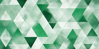 The primary subject of the image is a green and white geometric pattern. The setting is a white and green background, which creates a visually appealing contrast with the pattern. The visual style of the image is a combination of digital art and illustration, showcasing the intricate design of the geometric pattern. The dominant colors in the image are green and white, giving it a clean and fresh appearance.