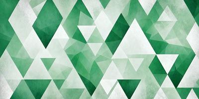 The primary subject of the image is a green and white geometric pattern. The setting is a white and green background, which creates a visually appealing contrast with the pattern. The visual style is a combination of digital art and illustration, giving the image a modern and artistic appearance. The dominant colors are green and white, creating a calm and soothing atmosphere.