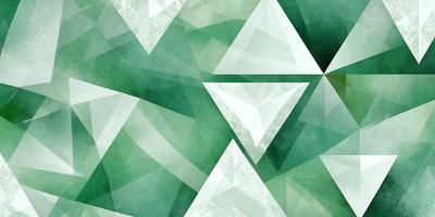 The primary subject of the image is a green and white geometric pattern. The setting is a green background, and the visual style is a digital art or illustration. The dominant colors are green and white, creating a calm and soothing atmosphere.