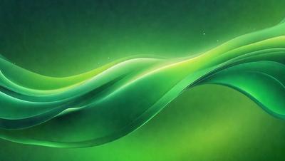 The primary subject of the image is a green, swirling, and flowing pattern. The setting is a green background, which complements the vibrant green color of the pattern. The visual style appears to be a digital art or illustration, as the pattern is intricately designed and the colors are rich and vivid. The overall atmosphere of the image is lively and energetic, with the green color evoking a sense of freshness and vitality.