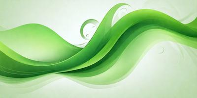 The primary subject of the image is a green wave or a green swirl, which is the main object, scene, or focus of the image. The setting or background is a white surface, which provides a clean and minimalistic backdrop for the green wave. The visual style of the image is digital art or illustration, as it is a computer-generated or hand-drawn representation of the green wave. The dominant colors in the image are green, which creates a calm and soothing atmosphere.