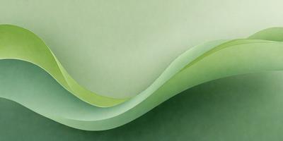The primary subject of the image is a green, curved surface that resembles a wave or a piece of fabric. The setting is a green background, which complements the green surface. The visual style is a combination of digital art and illustration, creating a unique and artistic representation of the green surface. The colors and mood of the image are predominantly green, giving it a calm and soothing atmosphere.