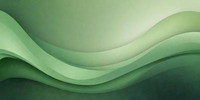 The primary subject of the image is a green, curved surface that resembles a wave or a piece of fabric. The setting is a white background, which provides a clean and minimalist appearance. The visual style is a combination of digital art and illustration, creating a unique and artistic representation of the green surface. The colors and mood of the image are predominantly green, giving it a calm and soothing atmosphere.